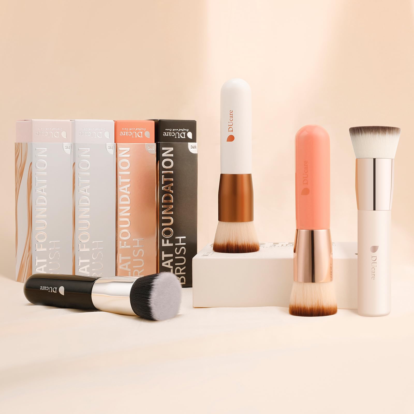 DUcare Foundation Brush, Premium Flat Top Kabuki Make Up Brush - Damaged Box