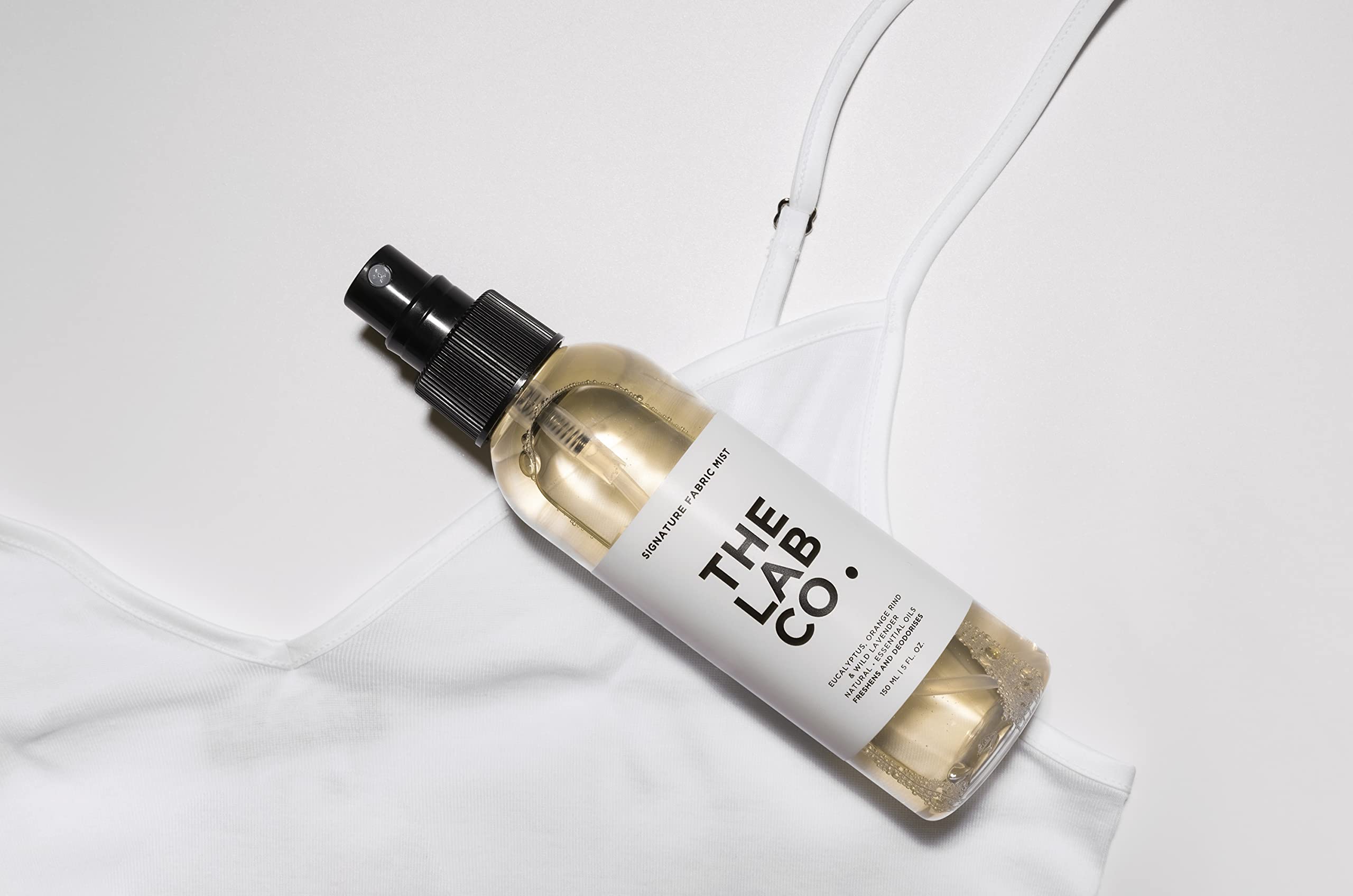 The Lab Co. Signature Laundry Mist Spray 150ml. With Lavender, Eucalyptus And Orange Rind. Freshener, Deodoriser and Reviver For Clothes and Fabrics. - Damaged Box