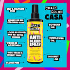 Crazy Color Anti Bleed Spray for Semi Permanent Hair Dye, 250 ml