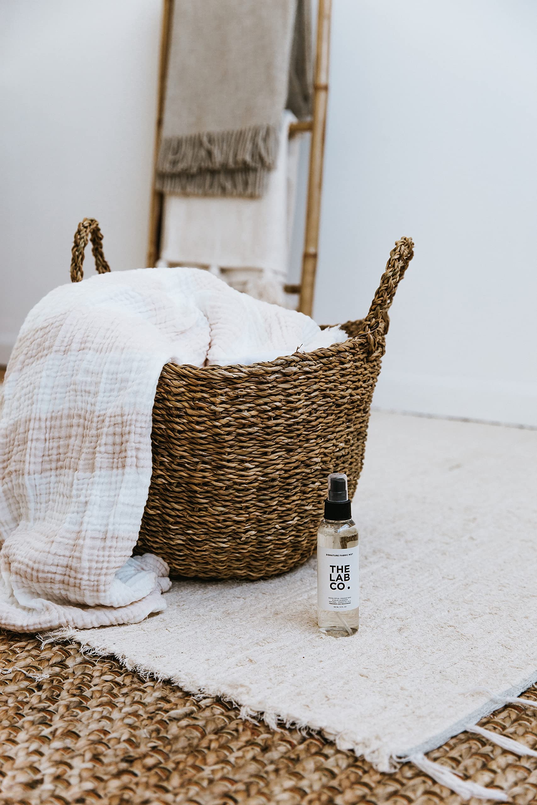 The Lab Co. Signature Laundry Mist Spray 150ml. With Lavender, Eucalyptus And Orange Rind. Freshener, Deodoriser and Reviver For Clothes and Fabrics. - Damaged Box