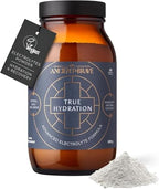 Ancient + Brave True Hydration 180g Jar - Electrolytes Powder with Magnesium, Potassium & Chromium - Natural Coconut Water Electrolyte Powder for Morning Hydration, Workout Recovery - Damaged Box - BBE 11/2027
