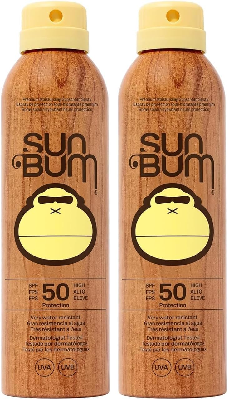 Sun Bum Original SPF 50 Sun Cream Spray, Moisturizing Sunscreen with Vitamin E, Vegan and Reef Friendly, Broad Spectrum UVA/UVB Protection, 200ml - Damaged Box