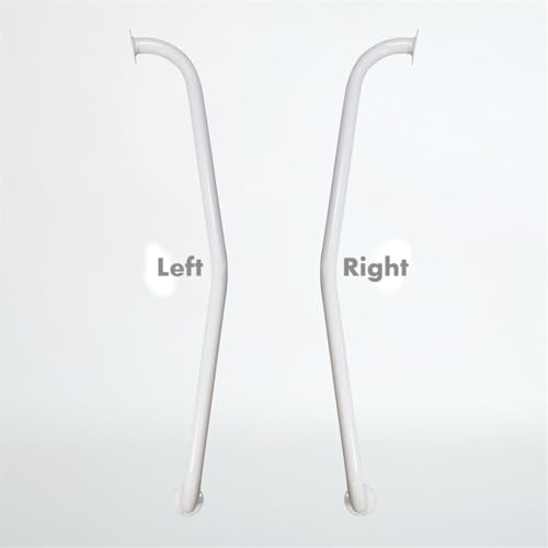 NRS Healthcare Newel Post Grab Rail Right Handed, White - Damaged Box