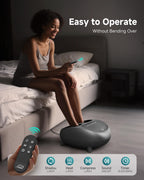 Snailax Foot Massager with Heat, Deep Kneading & Compression Shiatsu Foot Massager, Remote Control, 3 Heating Levels & Mute Setting Fits Size Up to 14" Gifts for Women, Men - Very Good