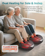 Snailax Foot Massager with Heat, Deep Kneading & Compression Shiatsu Foot Massager, Remote Control, 3 Heating Levels & Mute Setting Fits Size Up to 14" Gifts for Women, Men - Very Good