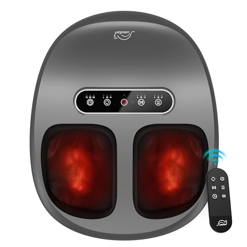 Snailax Foot Massager with Heat, Deep Kneading & Compression Shiatsu Foot Massager, Remote Control, 3 Heating Levels & Mute Setting Fits Size Up to 14" Gifts for Women, Men - Very Good