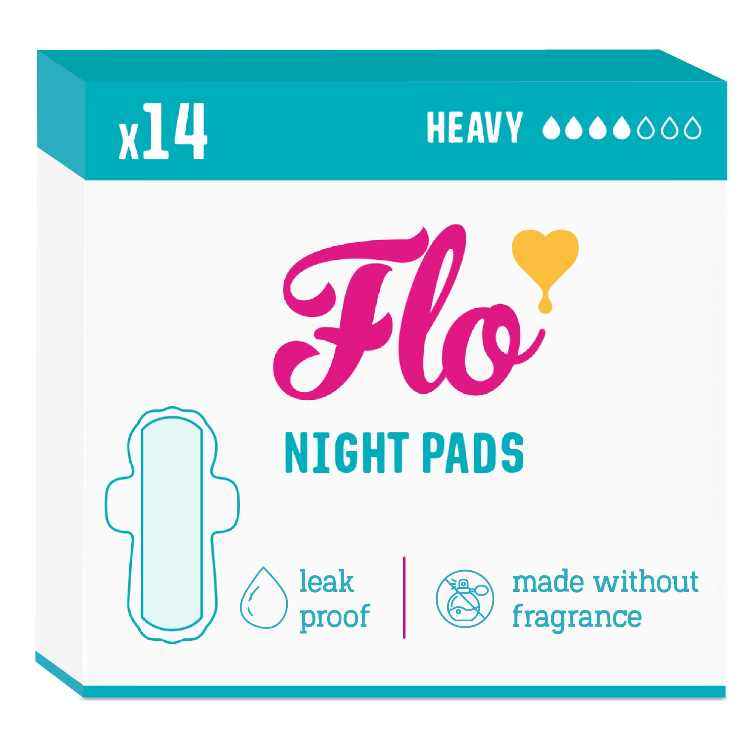 Flo - Day Menstrual Pads (88 Pack) - Regular Flow - Leak Locking - Winged + Ultra-Thin - Natural, Absorbent, Soft, & Breathable - Bamboo Period Pads for Women - Plant Based - Vegan & Cruelty Free - Damaged Box