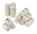 Safety First Aid Group Group HypaBand Crepe Cotton Bandages, Assorted Pack of 12 - BBE 12/2028