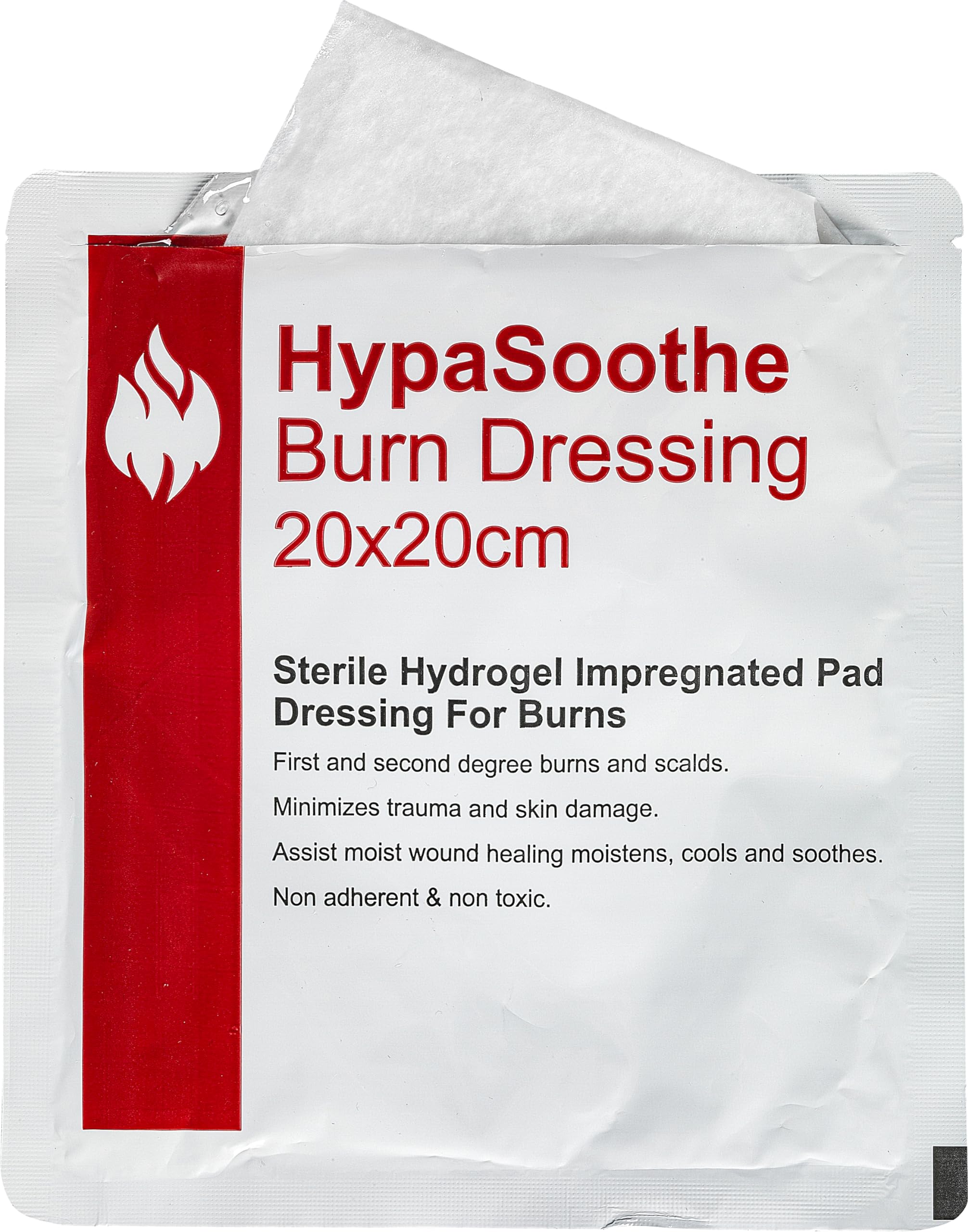 Safety First Aid Group HypaSoothe Emergency Burn Gel 6g Sachets, Pack 20 - Damaged Box