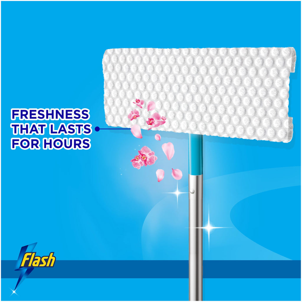Flash Speedmop Wet Cloth Refills, Floor Cleaner, Wild Orchid, 96 Count (24 x 4)