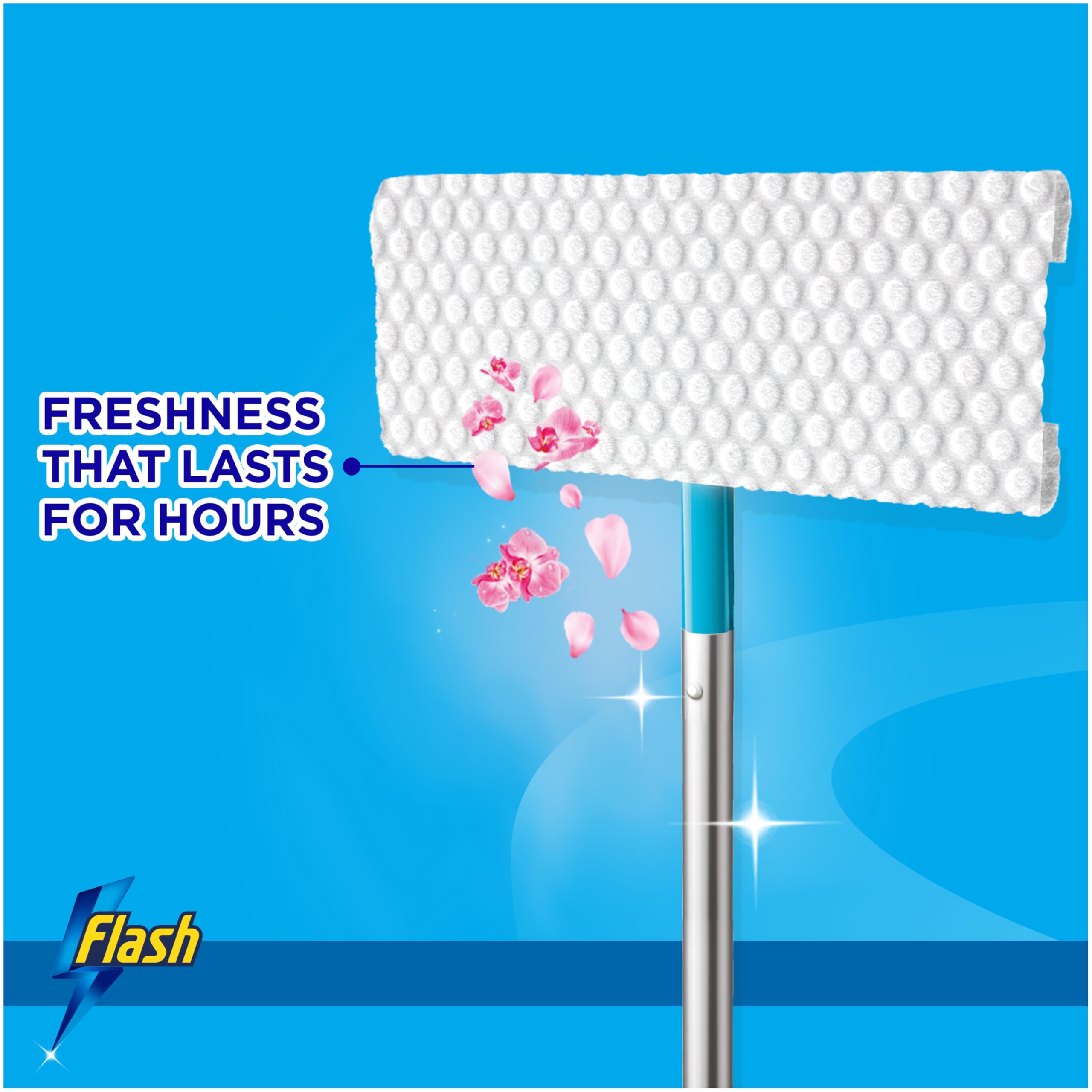 Flash Speedmop Wet Cloth Refills, Floor Cleaner, Wild Orchid, 96 Count (24 x 4)