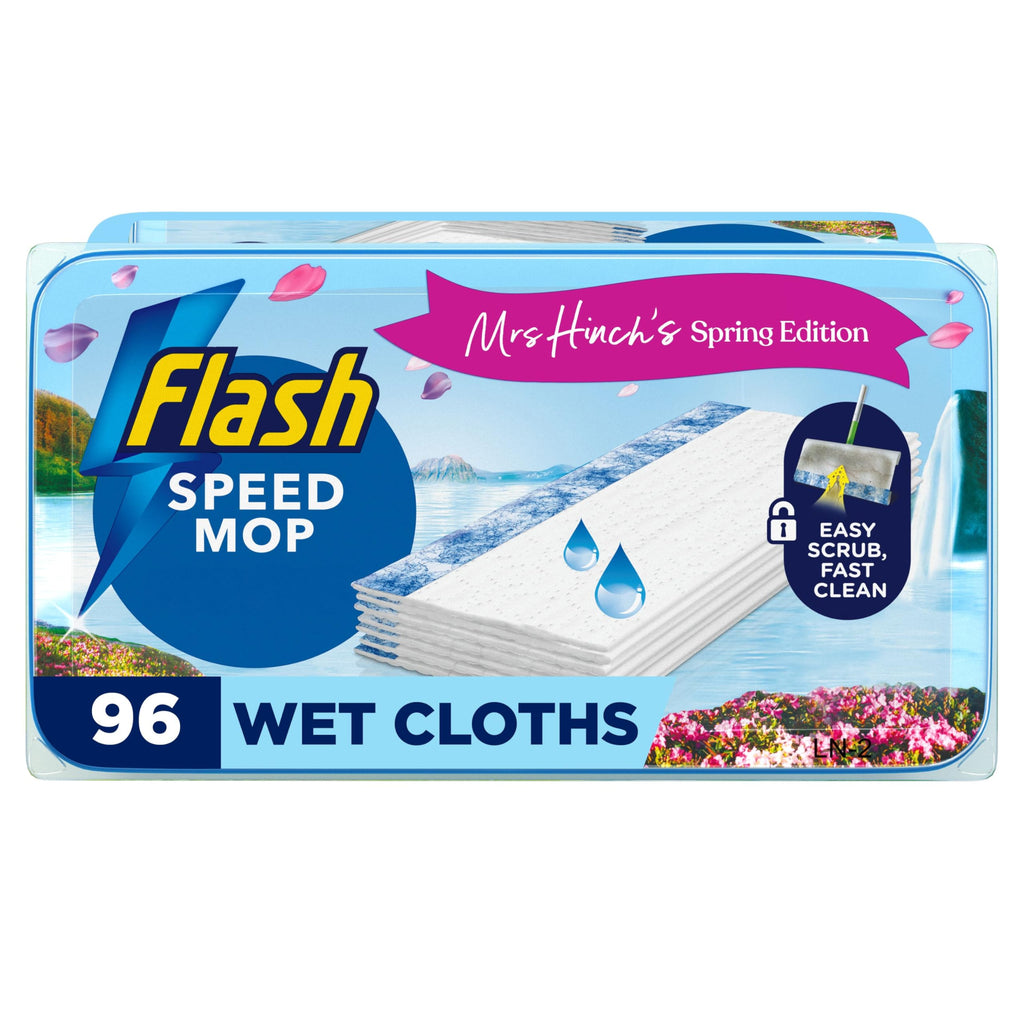 Flash Speedmop Wet Cloth Refills, Floor Cleaner, Wild Orchid, 96 Count (24 x 4)