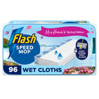 Flash Speedmop Wet Cloth Refills, Floor Cleaner, Wild Orchid, 96 Count (24 x 4)