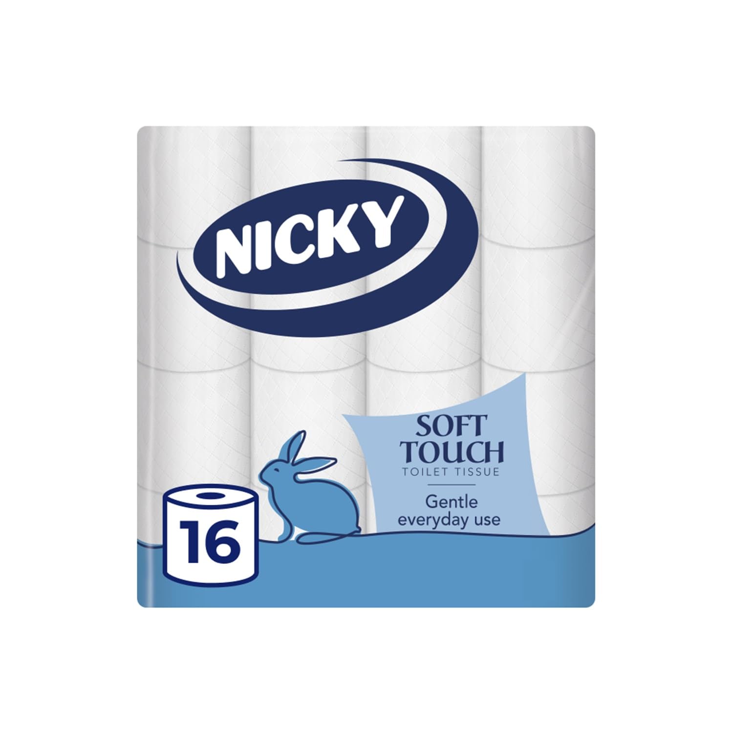 Nicky Soft Touch, 32 Rolls of Toilet Tissue, 2-Ply