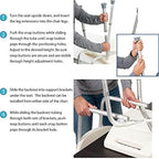 Homecraft Aluminium Shower Stools with Circular Seat - 50.8 - 61cm Pre-Assembled Height Adjustable Sturdy Bathroom Seat for Elderly & Disabled, Reduce Slips & Falls - Damaged Box