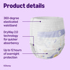 by Amazon Disney Nappy Pants, Size 5 (12-17 kg), 140 Count (2 Packs of 70), White, Monthly Pack (Previously a Mama Bear brand, same product) - Damaged Box