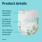by Amazon Disney Nappy Pants, Size 4 (9-15 kg), 160 Count (2 Packs of 80), White - Monthly Pack (Previously a Mama Bear brand, same product) - Damaged Box