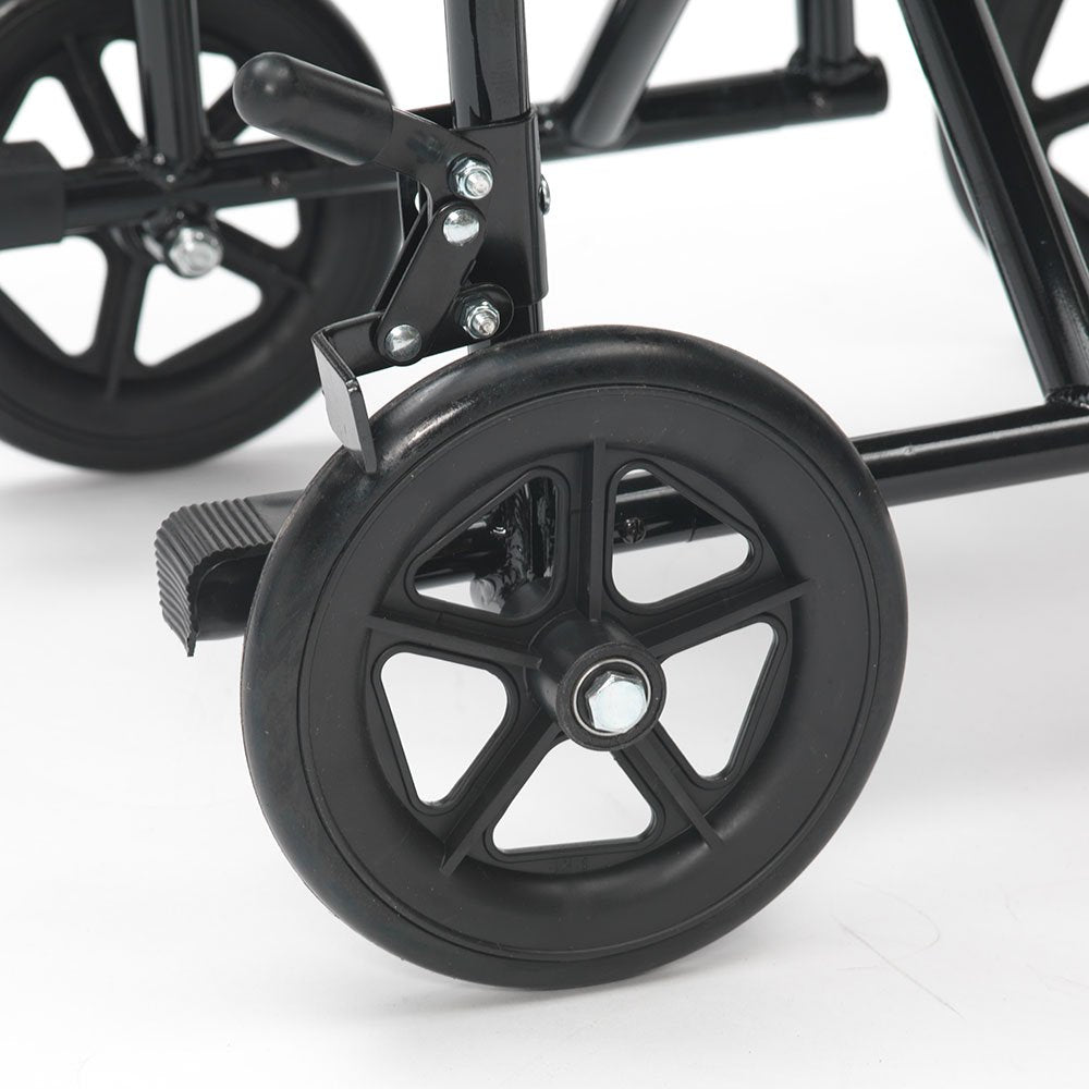 Drive Devilbiss Silver Sport Wheelchair Folding Travel Chair Transit Wheel Chair Mobility Aid Transport - Very Good