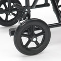 Drive Devilbiss Silver Sport Wheelchair Folding Travel Chair Transit Wheel Chair Mobility Aid Transport - Very Good