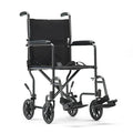 Drive Devilbiss Silver Sport Wheelchair Folding Travel Chair Transit Wheel Chair Mobility Aid Transport - Very Good