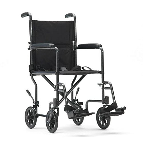 Drive Devilbiss Silver Sport Wheelchair Folding Travel Chair Transit Wheel Chair Mobility Aid Transport - Very Good