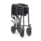 Drive Devilbiss Silver Sport Wheelchair Folding Travel Chair Transit Wheel Chair Mobility Aid Transport - Very Good