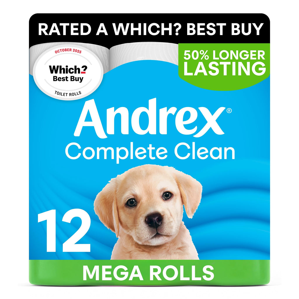 Andrex 3-Ply Toilet Roll 24 Mega Rolls FSC Certified Soft Tissue