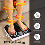 Sensio Spa EMS Foot & Body Massager with Vibration & Remote Control & 4 Pads - 99 Levels | Mains or Battery Powered | Electric Muscle Stimulator Popular Alternative to TENS Machines & Vibration Plates - Damaged Box