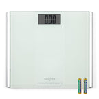 Salter Ultimate Accuracy Bathroom Scale - Digital Bodyweight, Body Fat Scale, 180kg/28st 3lb, 0.05kg/ 50g Precision Instant Readings, LCD Easy To Read Display, Includes Carpet Feet & Batteries - Damaged Box