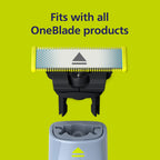 Philips OneBlade First Shave Anti-Friction Blade Head, Compatible with all OneBlade & Pro Electric Shaver & Trimmers, Original from Philips, 1x One Blade, 4-Month Supply (QP215/50)