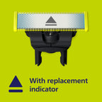 Philips OneBlade First Shave Anti-Friction Blade Head, Compatible with all OneBlade & Pro Electric Shaver & Trimmers, Original from Philips, 1x One Blade, 4-Month Supply (QP215/50)