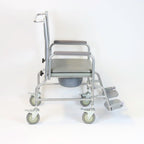 NRS Healthcare Wheeled Commode/Over Toilet Chair with Padded Seat and Back S30063 - Height Adjustable - Damaged Box