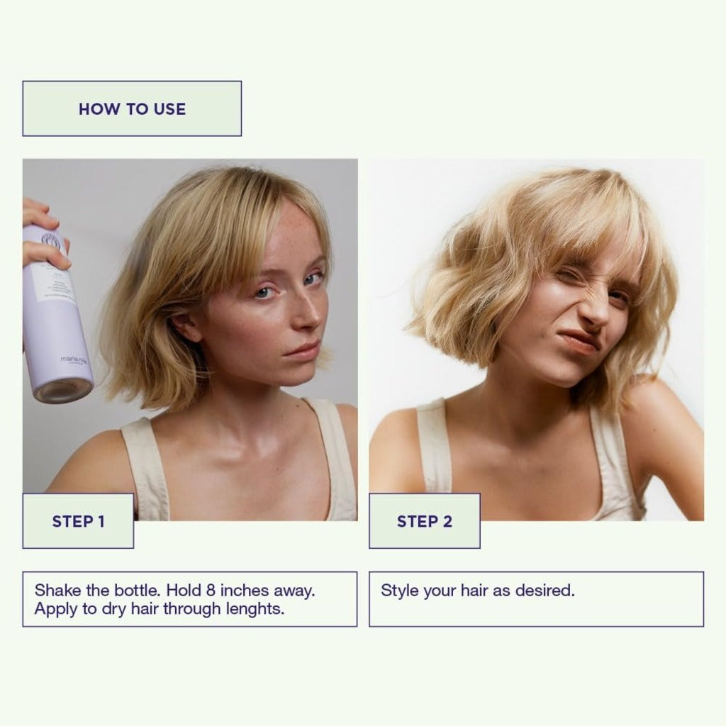 Maria Nila Style & Finish Texture Spray - Hold 2/5 - Moisturising Volume Hairspray - Vegan - 250ml - Damaged Box