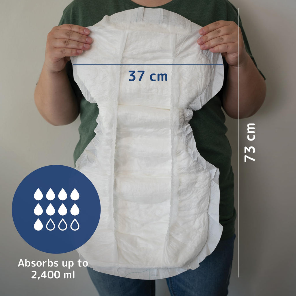 ABENA San Premium Mens & Womens Incontinence Pads, Breathable & Comfortable, Fast Absorption, Discreet & Effective Shaped Incontinence Pads for Men/Women - Premium 9, 2400ml Absorbency, 4x 28PK - Damaged Box