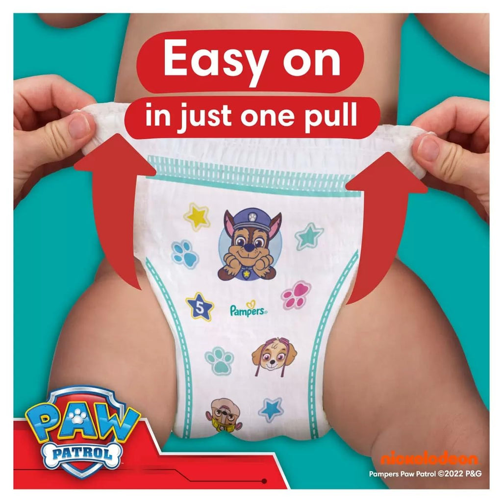 Pampers Baby-Dry Characters Paw Patrol Nappy Pants Size 6 138 Nappies - Damaged Box
