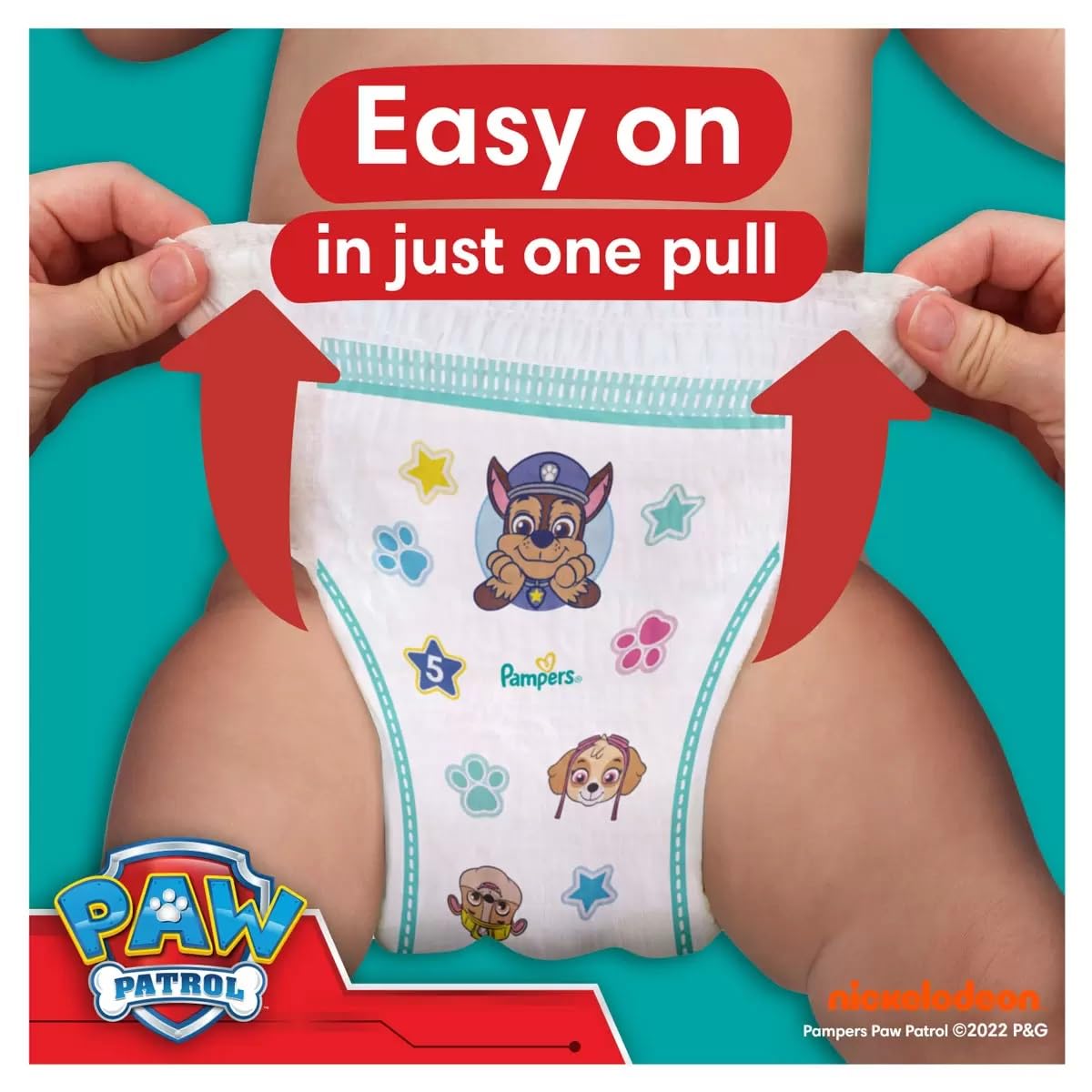 Pampers Baby-Dry Characters Paw Patrol Nappy Pants Size 6 138 Nappies - Damaged Box