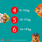 Pampers Baby-Dry Characters Paw Patrol Nappy Pants Size 6 138 Nappies - Damaged Box