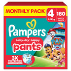 Pampers Baby-Dry Characters Paw Patrol Nappy Pants Size 6 138 Nappies - Damaged Box