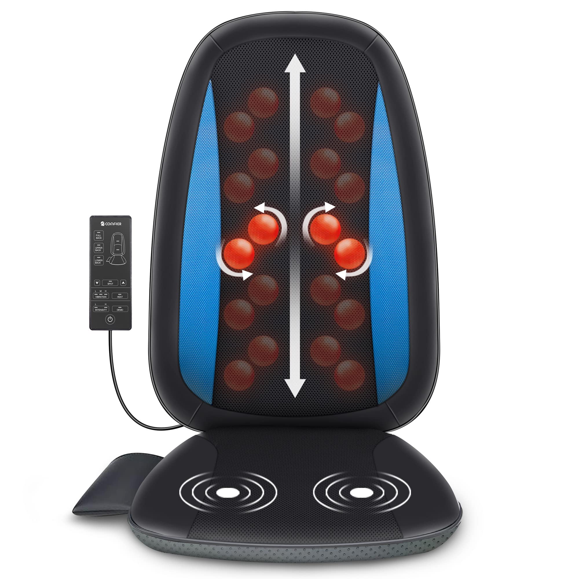 COMFIER Shiatsu Back Massager with Heat,Massage Chair Pad for Back Relief deep,Heated seat Cushion,Chair Massager for Neck,Hip with Kneading & Vibration,Home Office,Gifts for Women Men,Dad,Mom - Very Good