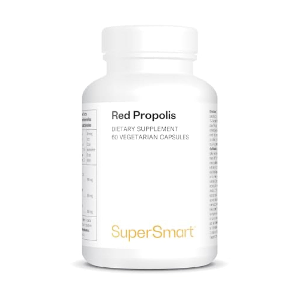 Red Propolis - Stimulates the Immune System - Helps Fight Infections and Bacteria - Anti-Inflammatory - Antioxidant - Dalbergia ecastaphyllum - Vegetarian - SuperSmart - BBE 06/2026