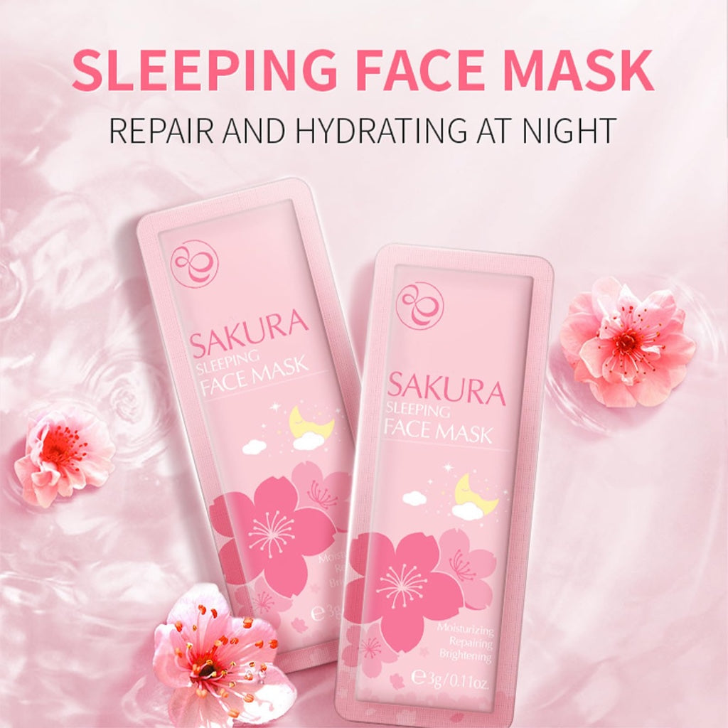 Skin Care For Teenage Girls,Cherry Blossom Skincare Sets Teen Skincare Set,Pamper Sets For Women Gifts,Skin Care Sets & Kits Face Serum,Face Cream,Sleep Mask (One Size, Sakura-Moisturizing Kit)