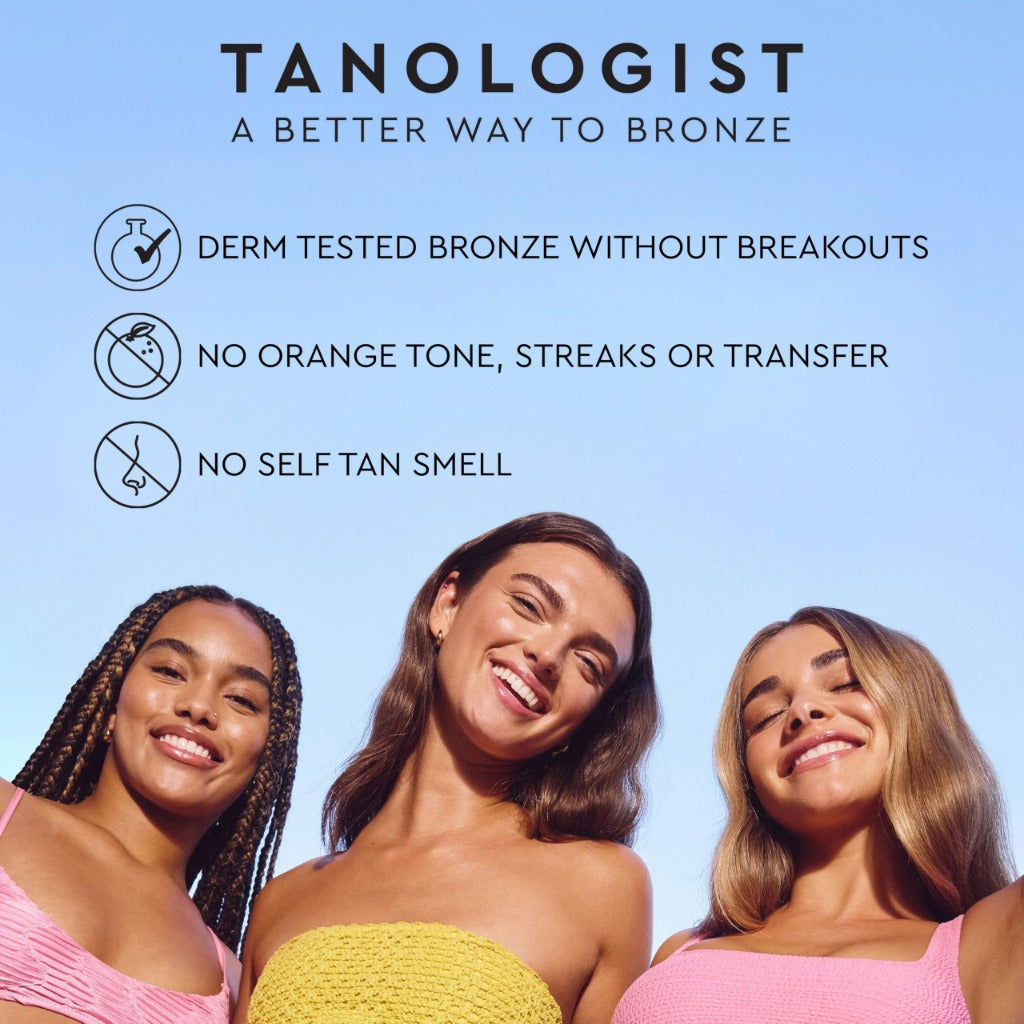 Tanologist Self Tan Drops - Medium 30ml - Face & Body - Sensitive Skin - Vegan & Clean Ingredients - Damaged Box