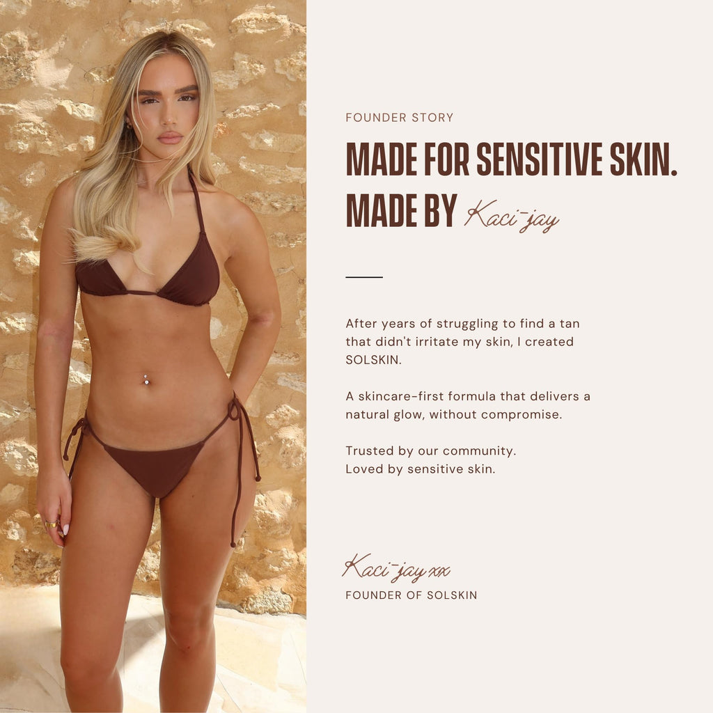 SOLSKIN Tanning Drops for Face & Body Custom Glow with Hyaluronic Acid & Papaya, Mix into Skin Care or Moisturiser for Gradual Fake Tan, Dermatologist-Tested for Sensitive Skin, Vegan, 25ml - Damaged Box