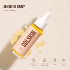 SOLSKIN Tanning Drops for Face & Body Custom Glow with Hyaluronic Acid & Papaya, Mix into Skin Care or Moisturiser for Gradual Fake Tan, Dermatologist-Tested for Sensitive Skin, Vegan, 25ml - Damaged Box