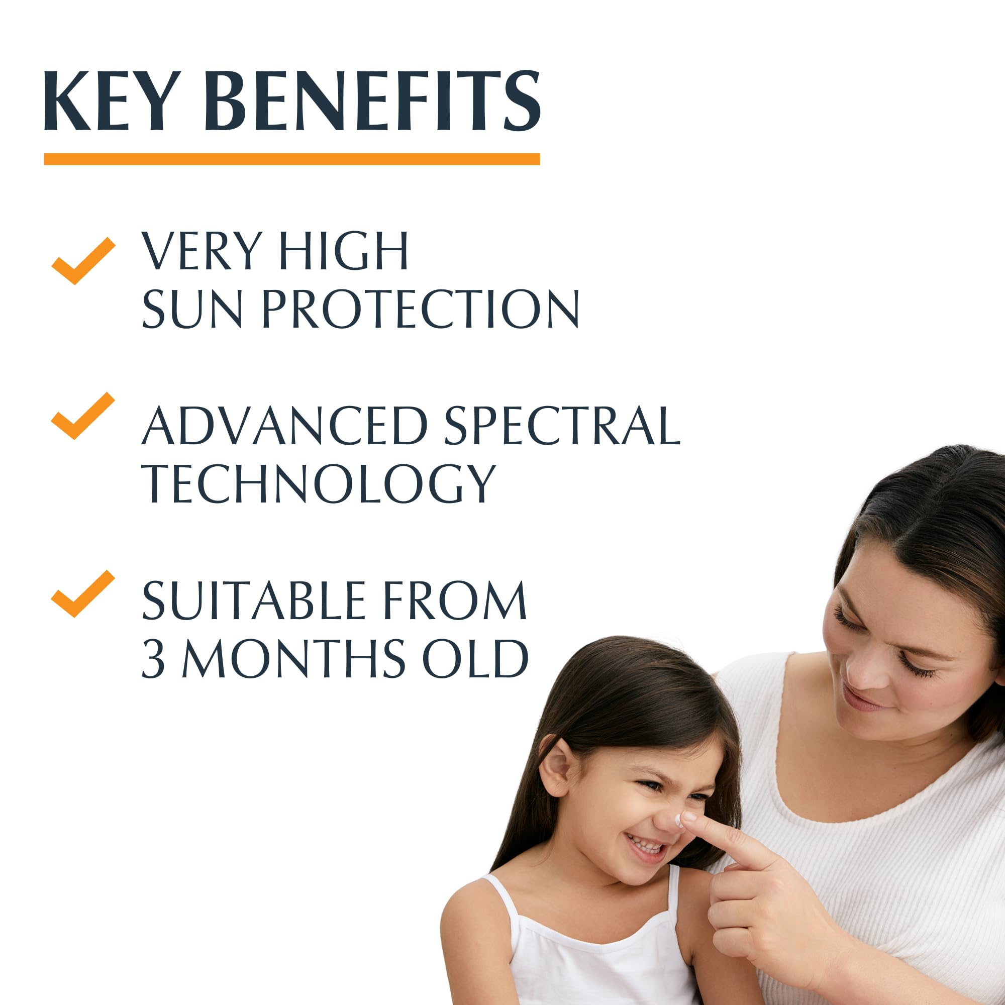 Eucerin Sun Kids Sensitive Protect SPF50+ Sun Cream 200ml - UVA/UVB, Water-Resistant Gel-Cream for Children's Skin