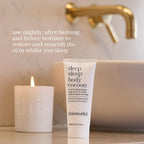 This Works Deep Sleep Body Cocoon, 100 ml - Body Lotion with Soothing Shea Butter to Support Dry Skin - Nourishing Body Moisturiser Infused with Lavender and Camomile Essential Oils for Restful Sleep - Damaged Box