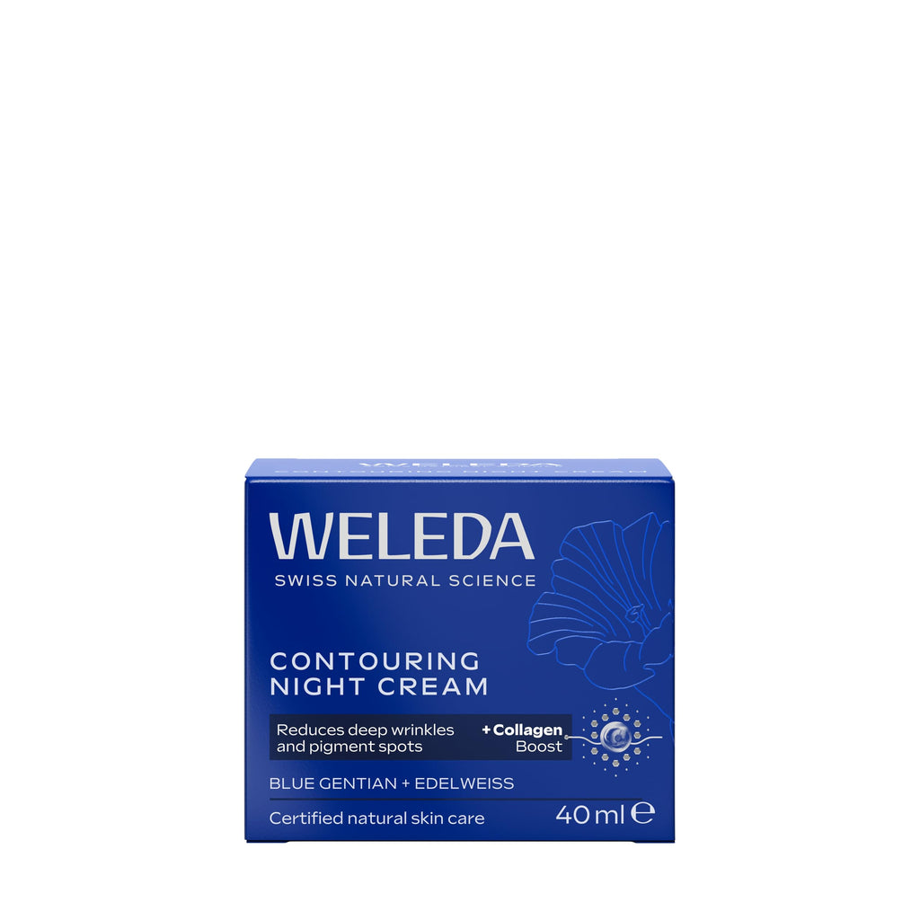 Weleda Contouring Night Face Cream - Blue Gentian & Edelweiss - Natural Collagen+ Complex - Vegan - 40ml