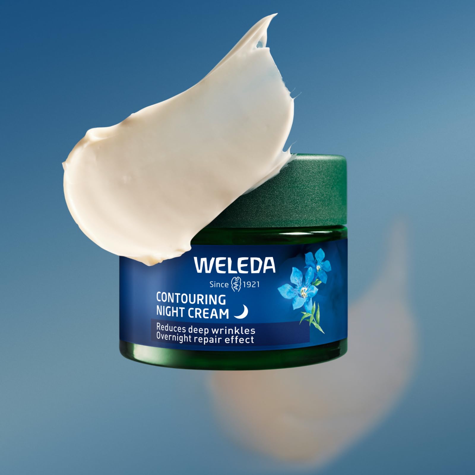 Weleda Contouring Night Face Cream - Blue Gentian & Edelweiss - Natural Collagen+ Complex - Vegan - 40ml