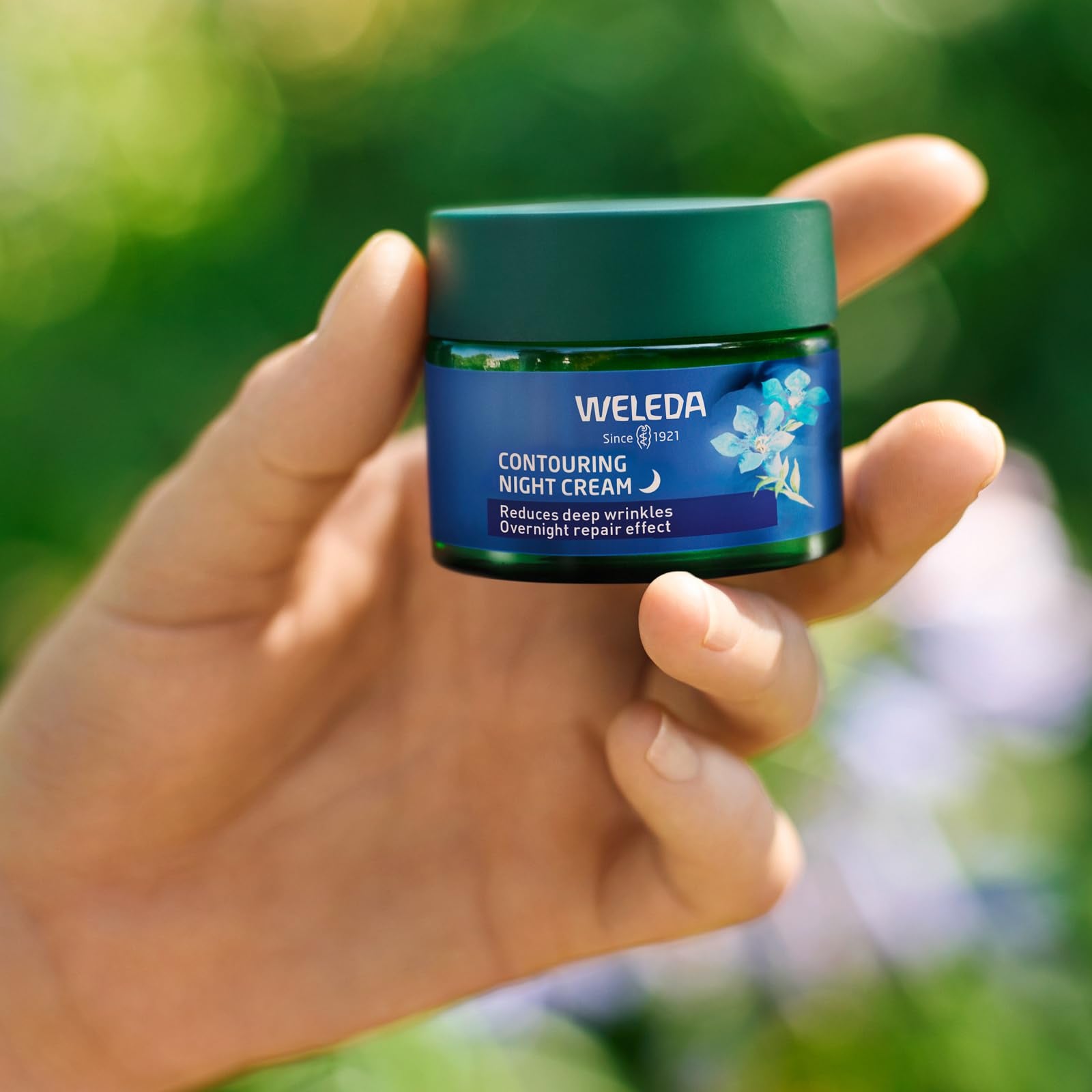 Weleda Contouring Night Face Cream - Blue Gentian & Edelweiss - Natural Collagen+ Complex - Vegan - 40ml