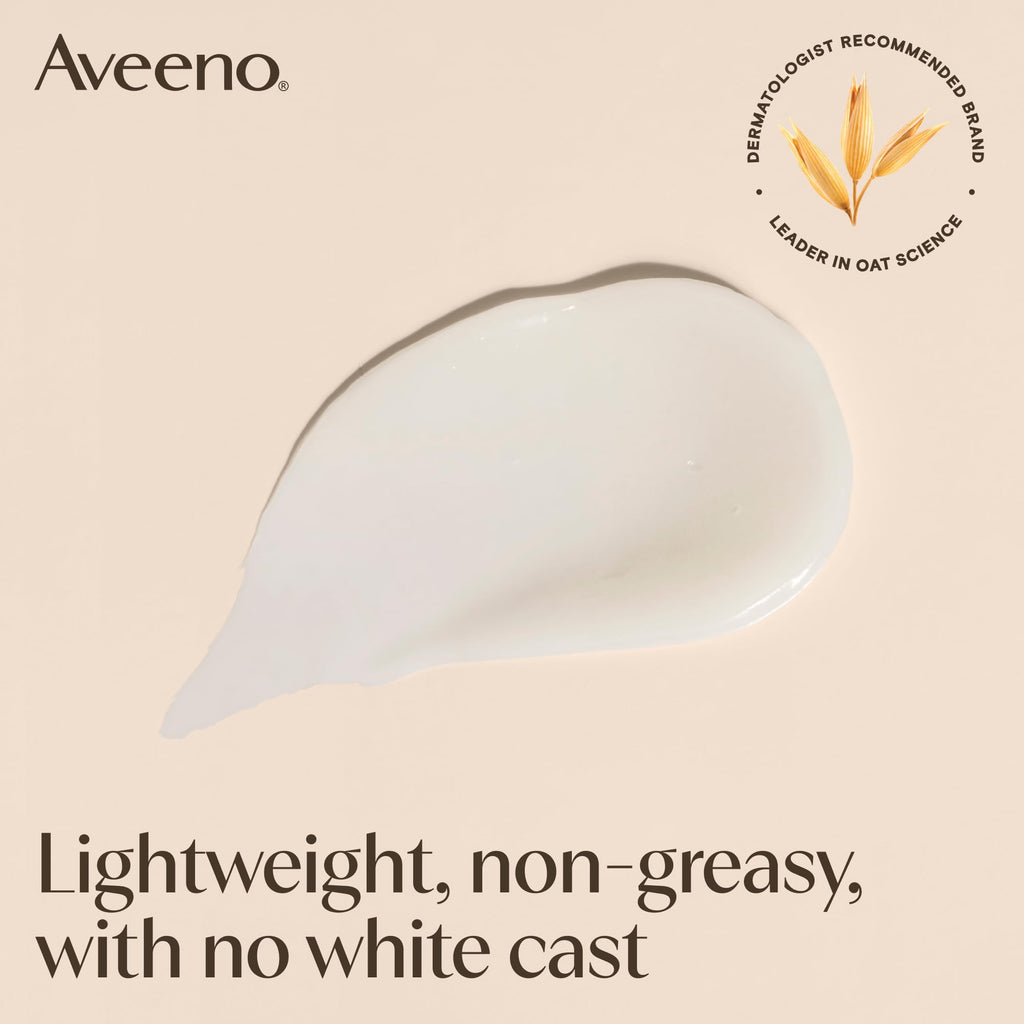 Aveeno Calm + Restore Moisturising Lotion SPF 50, 50ml - Daily Facial Moisturiser for Sensitive Skin - Damaged Box